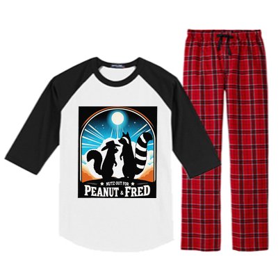 Nutz Out For Peanut & Fred Raglan Sleeve Pajama Set