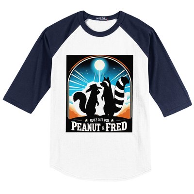 Nutz Out For Peanut & Fred Baseball Sleeve Shirt