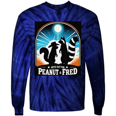 Nutz Out For Peanut & Fred Tie-Dye Long Sleeve Shirt