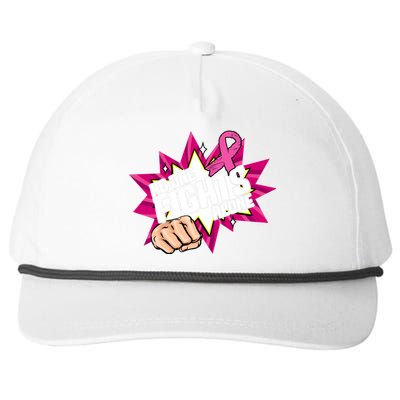 No One Fights Alone Breast Cancer Awareness Snapback Five-Panel Rope Hat