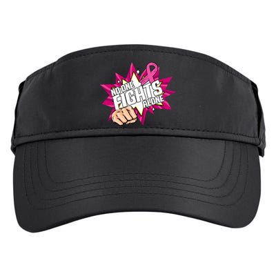 No One Fights Alone Breast Cancer Awareness Adult Drive Performance Visor