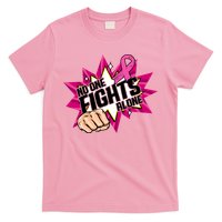 No One Fights Alone Breast Cancer Awareness T-Shirt