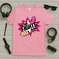 No One Fights Alone Breast Cancer Awareness T-Shirt