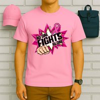 No One Fights Alone Breast Cancer Awareness T-Shirt