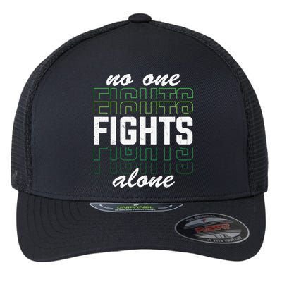 No One Fights Alone Mental Health Awareness Flexfit Unipanel Trucker Cap