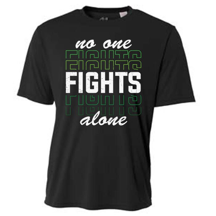 No One Fights Alone Mental Health Awareness Cooling Performance Crew T-Shirt