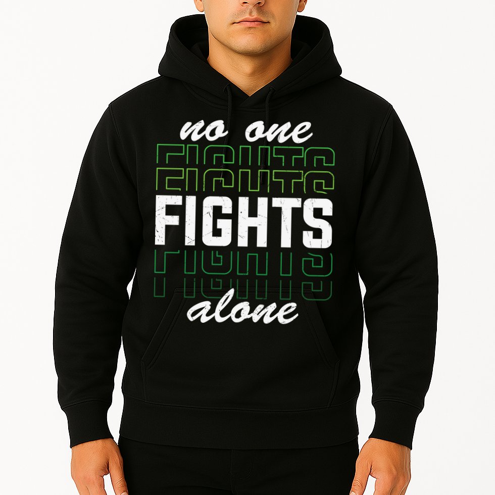 No One Fights Alone Mental Health Awareness Hoodie