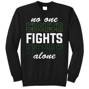 No One Fights Alone Mental Health Awareness Sweatshirt