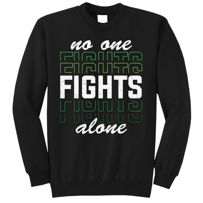 No One Fights Alone Mental Health Awareness Sweatshirt