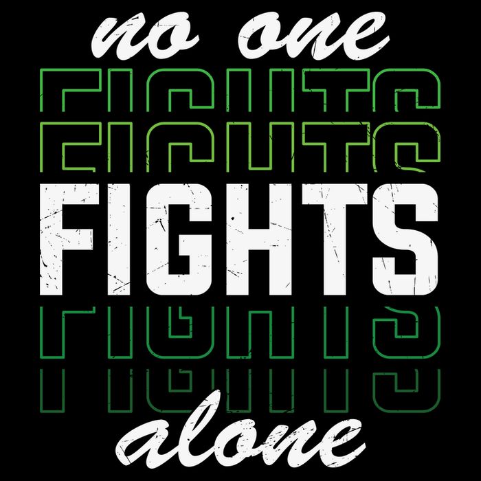 No One Fights Alone Mental Health Awareness Sustainable Bucket Hat
