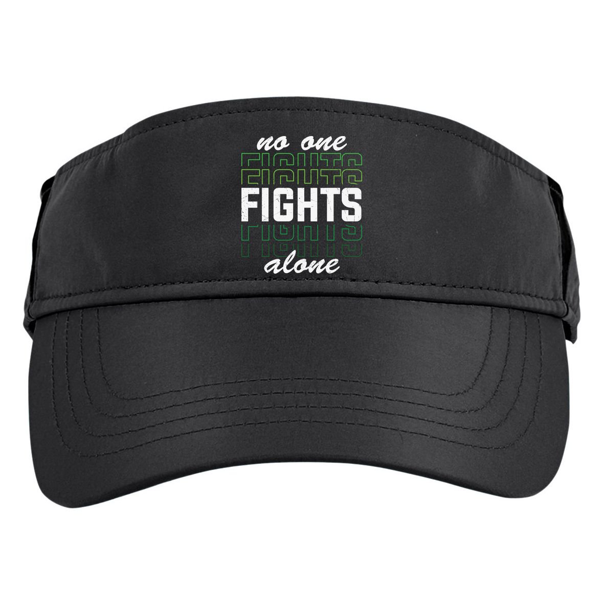 No One Fights Alone Mental Health Awareness Adult Drive Performance Visor
