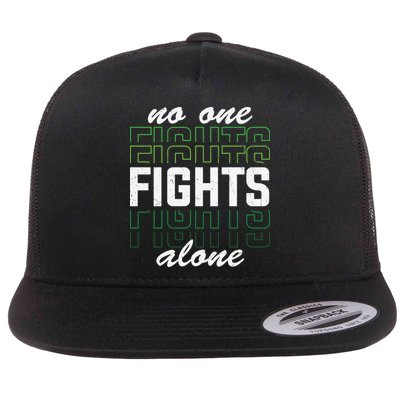 No One Fights Alone Mental Health Awareness Flatbill Hat