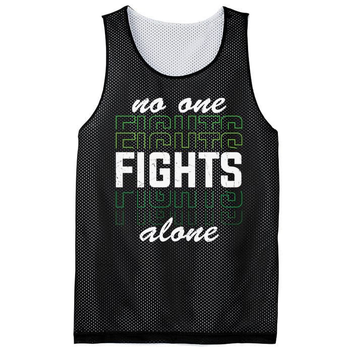 No One Fights Alone Mental Health Awareness Mesh Reversible Basketball Jersey Tank