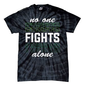 No One Fights Alone Mental Health Awareness Tie-Dye T-Shirt