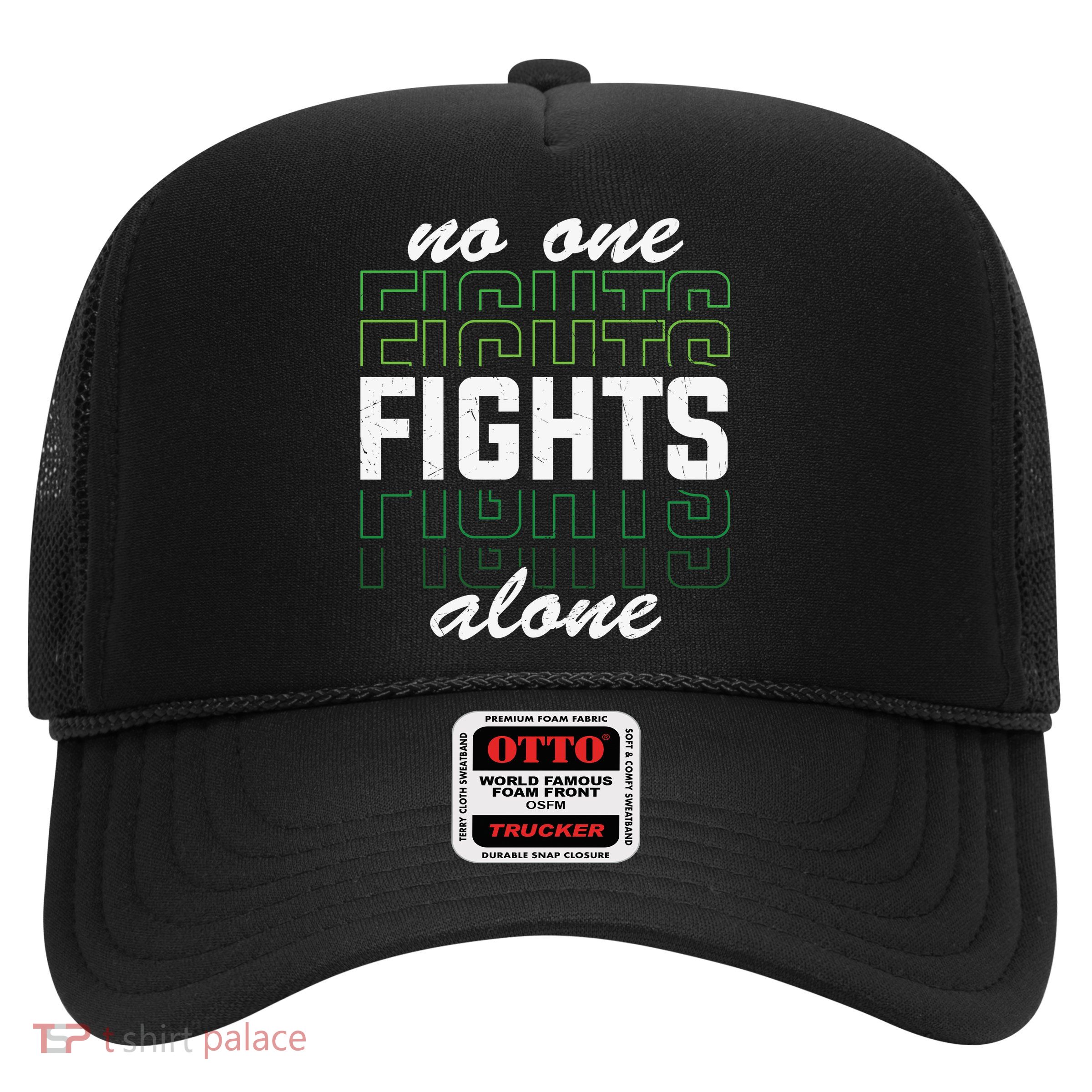 No One Fights Alone Mental Health Awareness Trucker Hat