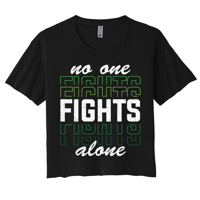 No One Fights Alone Mental Health Awareness Crop Top
