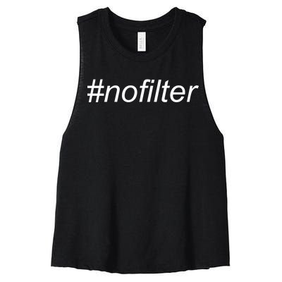 #nofilter Women's Racerback Cropped Tank