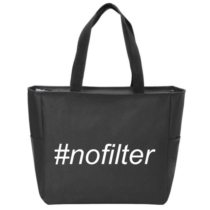#nofilter Zip Tote Bag