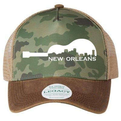 New Orleans Guitar Skyline Legacy Tie Dye Trucker Hat