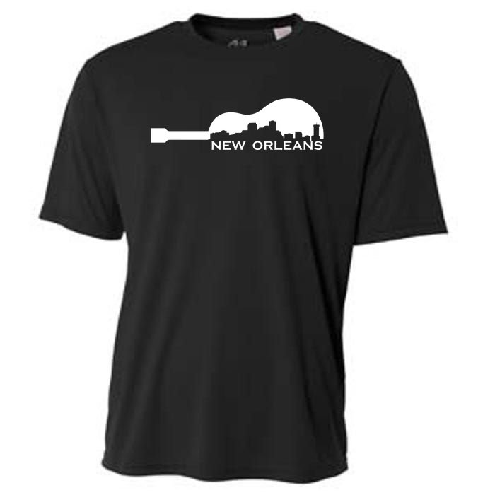 New Orleans Guitar Skyline Cooling Performance Crew T-Shirt