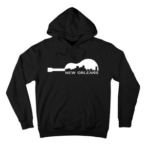 New Orleans Guitar Skyline Hoodie