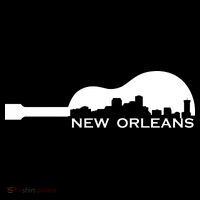 New Orleans Guitar Skyline Tall T-Shirt