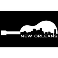 New Orleans Guitar Skyline Bumper Sticker