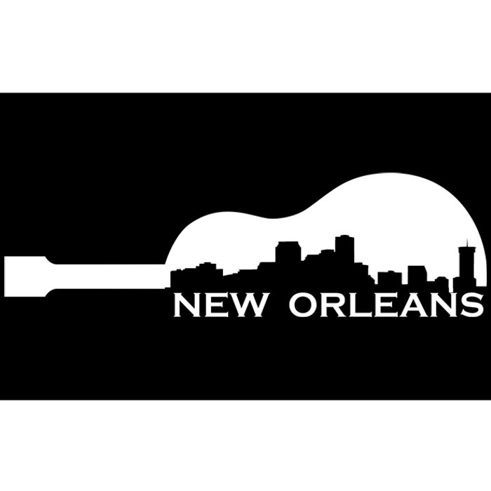 New Orleans Guitar Skyline Bumper Sticker