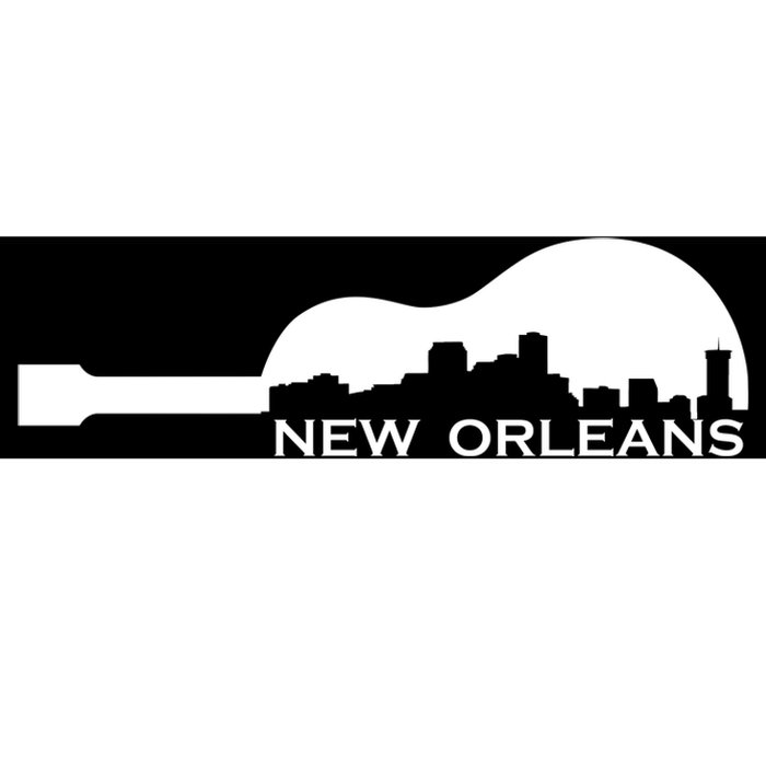 New Orleans Guitar Skyline Bumper Sticker