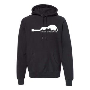 New Orleans Guitar Skyline Premium Hoodie