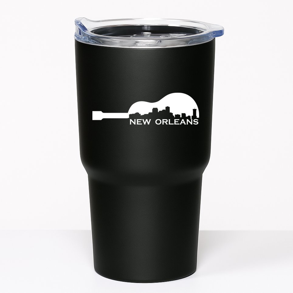 New Orleans Guitar Skyline Tumbler