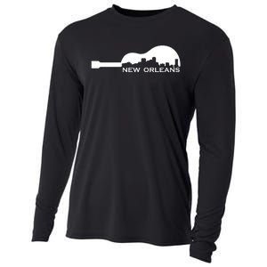 New Orleans Guitar Skyline Cooling Performance Long Sleeve Crew