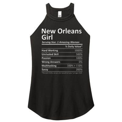 New Orleans Girl La Louisiana Funny City Home Roots Usa Gift Women’s Perfect Tri Rocker Tank