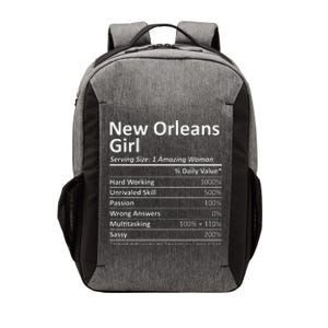 New Orleans Girl La Louisiana Funny City Home Roots Usa Gift Vector Backpack