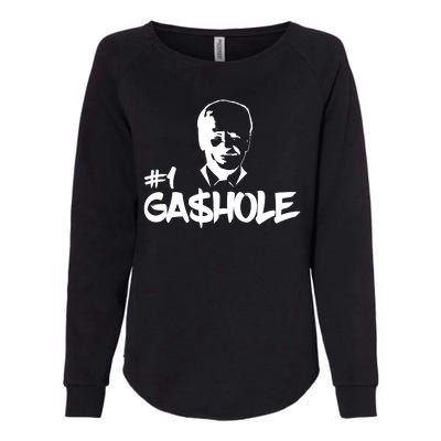 Number One Gashole Funny Joe Biden Womens California Wash Sweatshirt