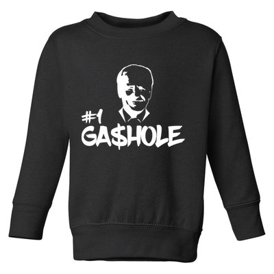 Number One Gashole Funny Joe Biden Toddler Sweatshirt