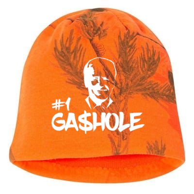 Number One Gashole Funny Joe Biden Kati - Camo Knit Beanie