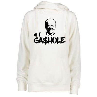 Number One Gashole Funny Joe Biden Womens Funnel Neck Pullover Hood