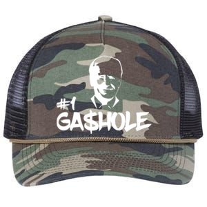 Number One Gashole Funny Joe Biden Retro Rope Trucker Hat Cap