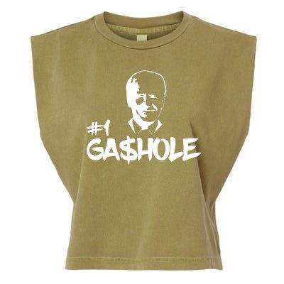 Number One Gashole Funny Joe Biden Garment-Dyed Women's Muscle Tee