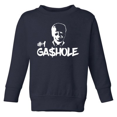 Number One Gashole Funny Joe Biden Toddler Sweatshirt