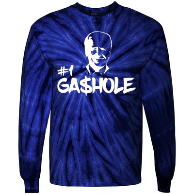 Number One Gashole Funny Joe Biden Tie-Dye Long Sleeve Shirt