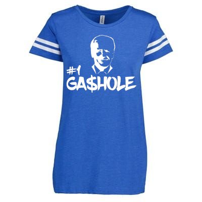 Number One Gashole Funny Joe Biden Enza Ladies Jersey Football T-Shirt