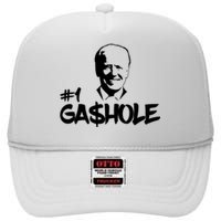 Number One Gashole Funny Joe Biden High Crown Mesh Back Trucker Hat