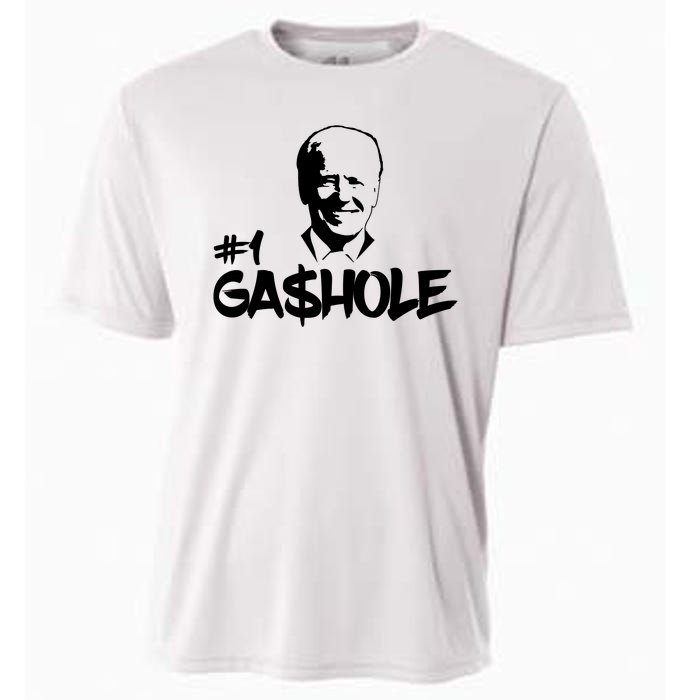 Number One Gashole Funny Joe Biden Cooling Performance Crew T-Shirt