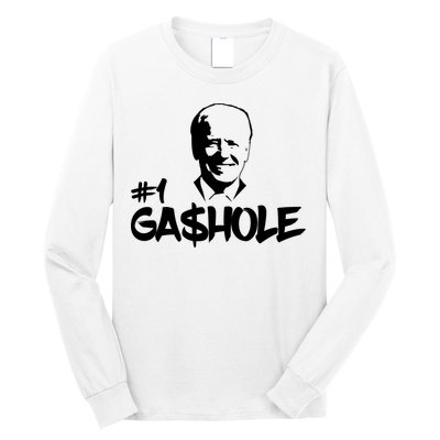Number One Gashole Funny Joe Biden Long Sleeve Shirt