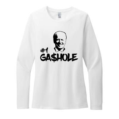 Number One Gashole Funny Joe Biden Womens CVC Long Sleeve Shirt