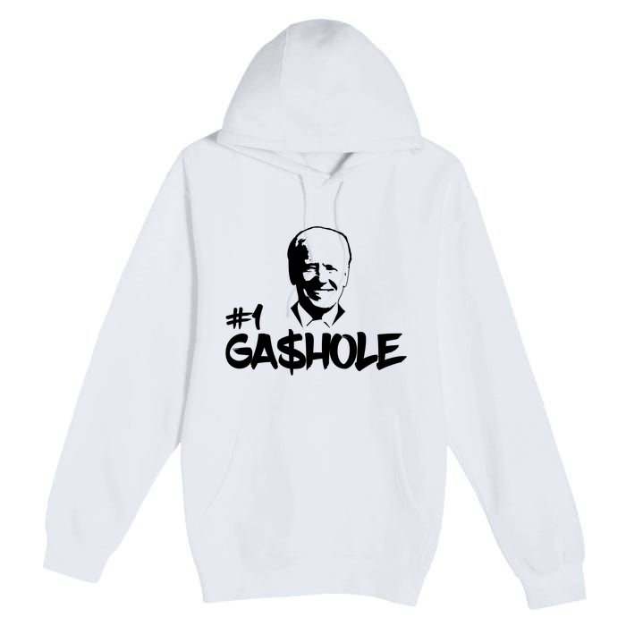 Number One Gashole Funny Joe Biden Premium Pullover Hoodie