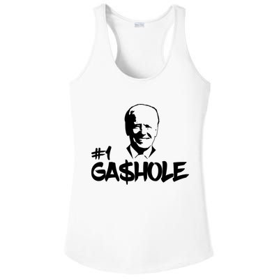 Number One Gashole Funny Joe Biden Ladies PosiCharge Competitor Racerback Tank