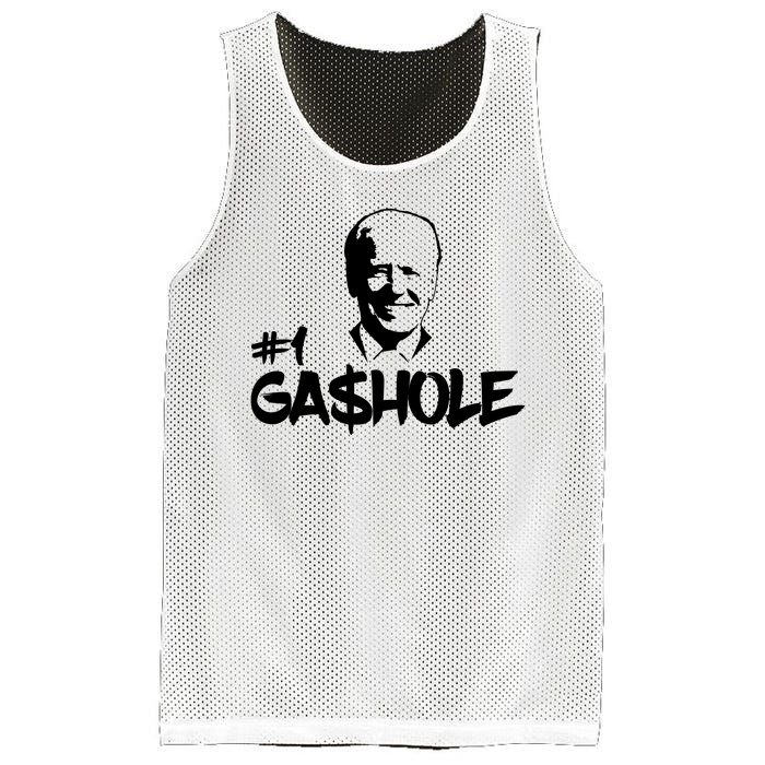 Number One Gashole Funny Joe Biden Mesh Reversible Basketball Jersey Tank